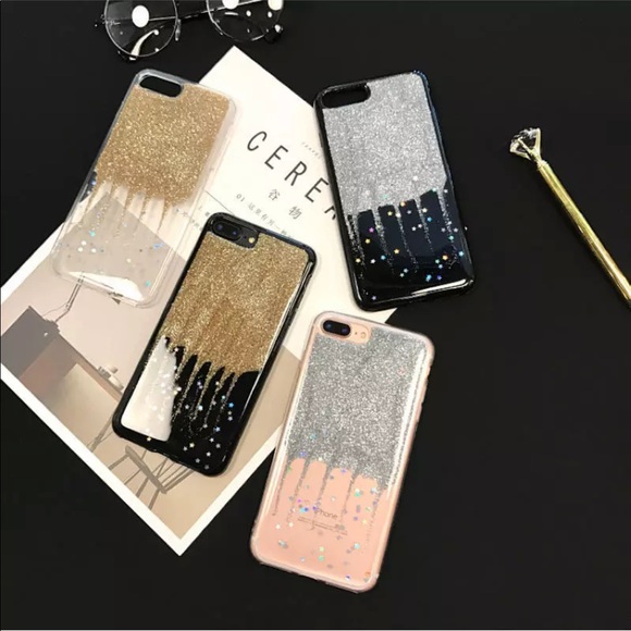 ⭐️ NEW! iPhone 7+/8+ Stars Glitter Clear Case - Picture 2 of 4